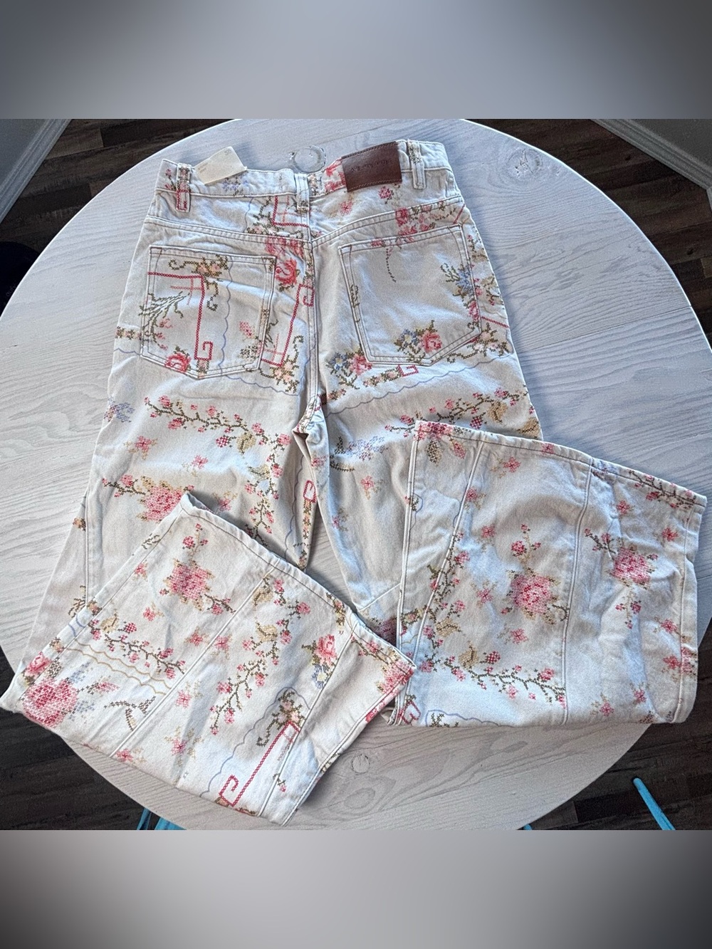 Free People We The Free - Eden Printed High Slouchy Jeans Size 29 - Picture 6 of 8